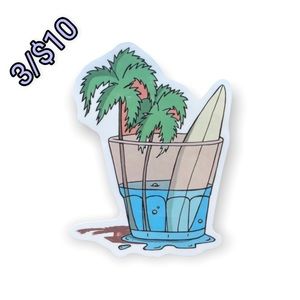 ✨3/$10✨Glass Of Paradise Sticker